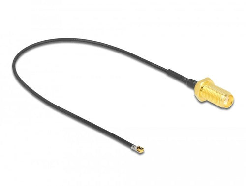 Delock 12662 Cable Coaxial 0,2M Black — image 1