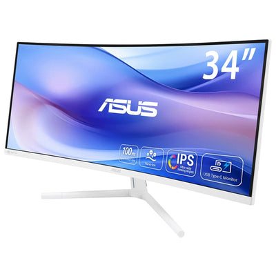 ASUS Monitor 34 VU34WCIP-W Eye Care VA White — image 1