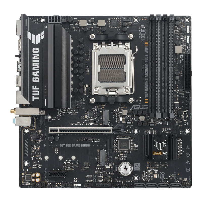 ASUS Motherboard Tuf Gaming A620AM-PLUS Wi-Fi A620 Socket AM5 DDR5 microATX Wi-Fi 6 Bluetooth 5.3 RAID RGB
