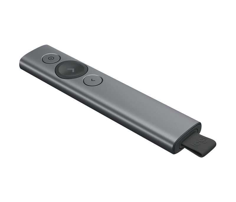 Logitech Spotlight Presentador Wireless - Radio Accion 30M - Vibracion - Steel