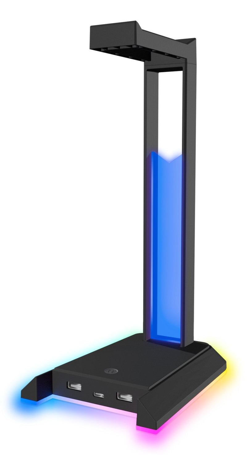 Speedlink Excello Nx RGB Headset Stand, USB 2.0 Hub, Black