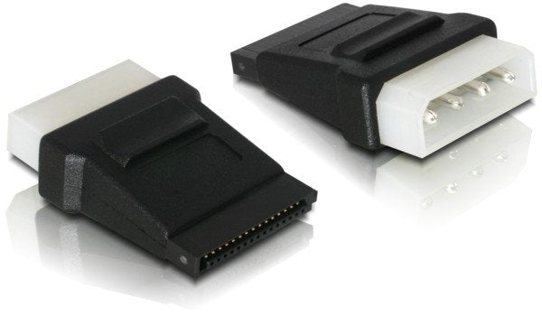 Delock Adapter Power SATA 15 Pin a Molex 4 Pin Connector Male
