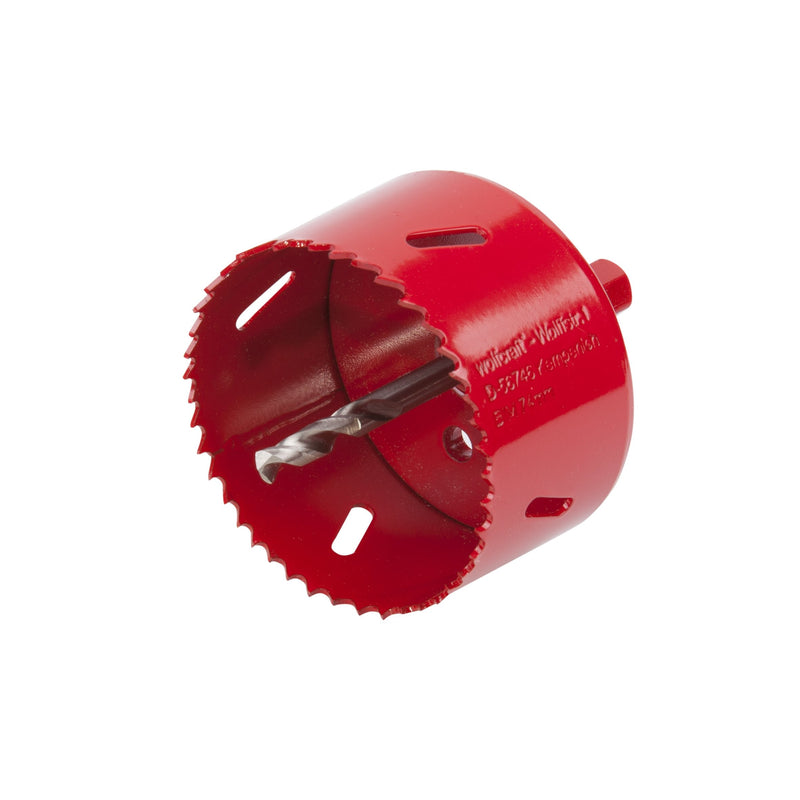 Wolfcraft Sierra Corona Bim Completo Con Adaptador Y Taladro Broca Piloto Ø74MM 5475000