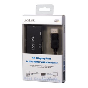 Logilink CV0109 Adapter USB Cable -c DisplayPort White — image 1