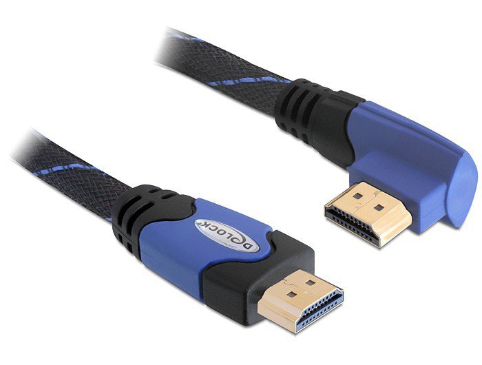 Delock HDMI Cable M/M 4K 1M Acodado Angulo