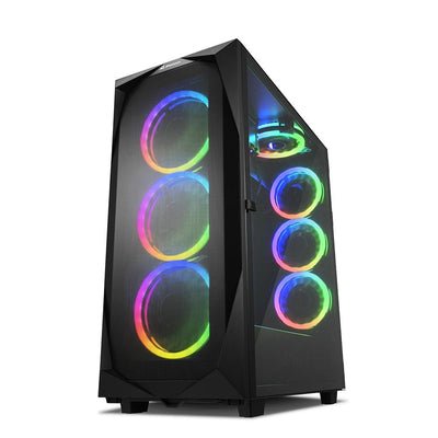 Sharkoon PC Case REV300 2XUSB3.0 RGB Without Power Supply Black — image 1