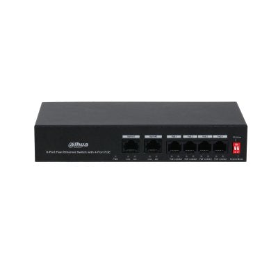 Switch Dahua Dh PFS3006 4ET 36 4 Ports Fast Ethernet 2 Ports Enlace Subida