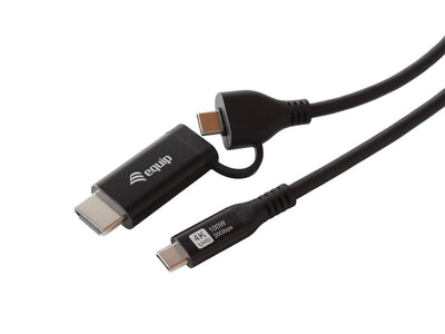 Equip Adapter Usb-c-usb-c + HDMI PD100W 4K 60HZ 3.00M Alu. — image 1
