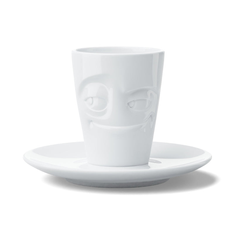 Fiftyeight Espresso Mug With Henkel 80ML - Verschmitzt White