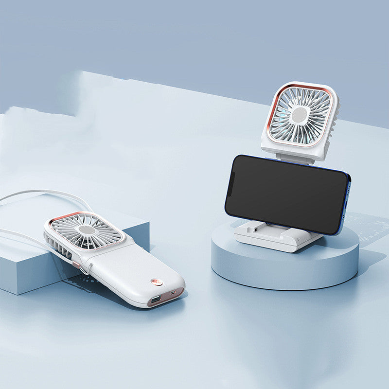 Mini Folding Usb Rechargeable Hanging Neck Fan