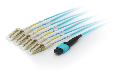 Equip 25556807 Cable Fibre Optic 20M Mtp 4X Lc OM4 Cyan — image 1