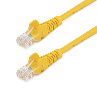 StarTech.com Network Cable 0 5M Yellow CAT.5E Ethernet RJ45 Without Enganches Latiguillo Snagless Cable Interc — image 1