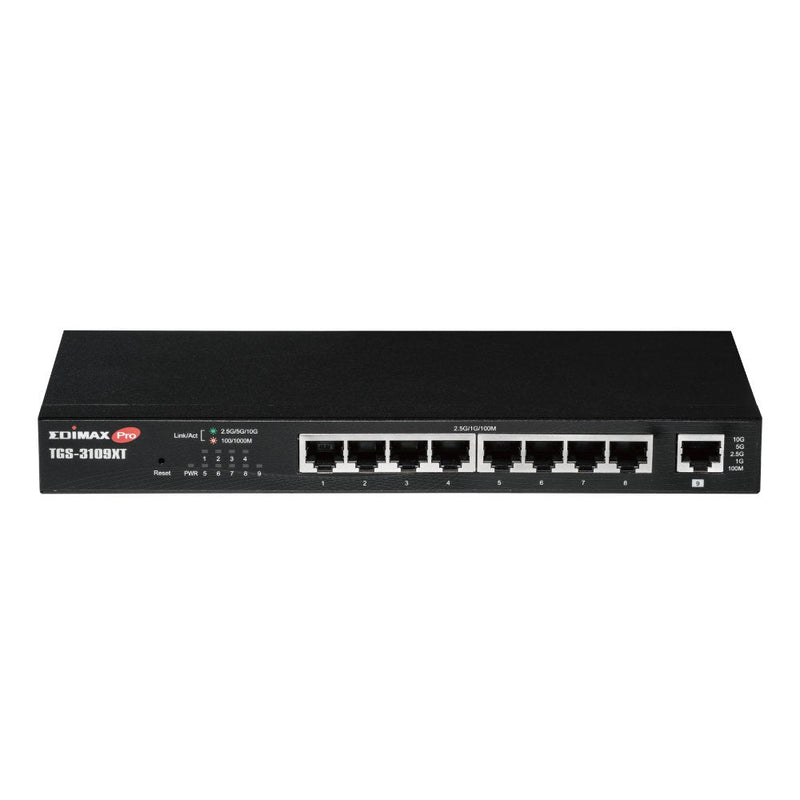 Edimax TGS-3109XT 8-PORT 2.5GBE Web Smart Switch + 1-PORT 10GBE Uplink