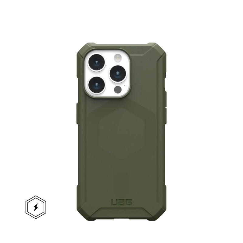 Uag Rugged Case For Apple Iphone 15 Pro [6.1-IN] Essential Armor Olive Drab Housing Rear Phone Mobile Phone Co