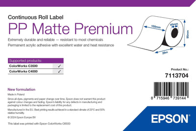 Epson Label 7113704 Printer Self-adhesive White — image 1