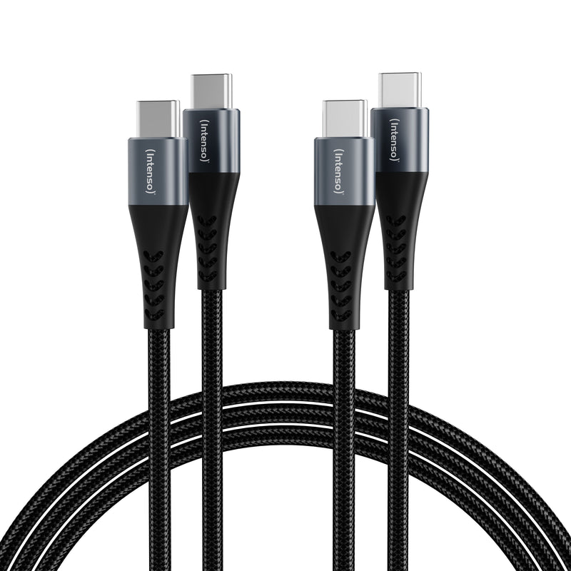 Intenso USB-C/USB-C Cable C240C Nylon 2M Black Double Pack