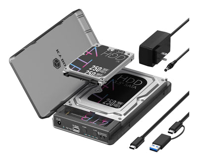 Docking- & Klonstation Icybox M.2 & 2,5/3,5 SSD/HDD — image 1