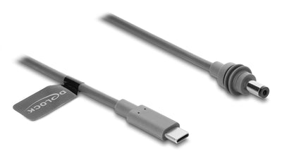 Delock USB Type-c™ Connector Male a DC 5,5 X 2,1MM Cable Compatible With Starlink Mini, 2M Grey — image 1