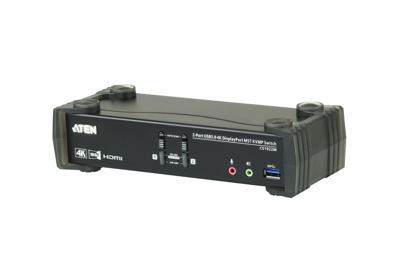 Aten CS1922M Kvmp-switch 2 Ports DisplayPort With Mst, USB 3.0, 4K