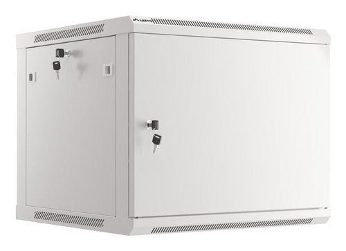 Lanberg Cabinet Rack 19 Assembly Wall 9U / 600X600 With Door Metálica Grey (paquete Flat — image 1