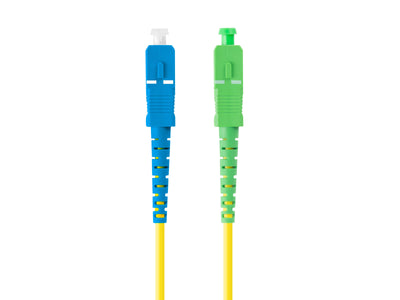 Lanberg Cable Fibre Optic 1M Mono Sc/Apc-sc/Upc Simplex G657A1 Lszh Yellow — image 1