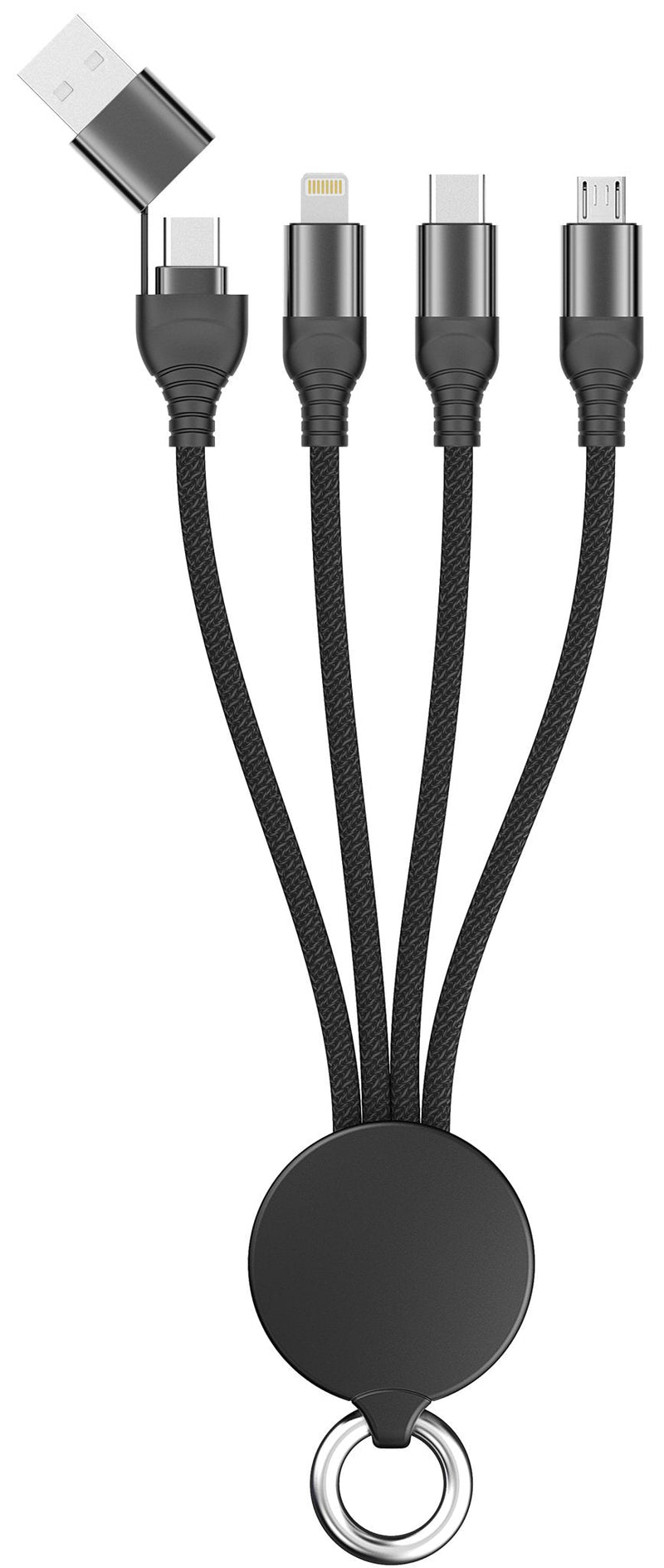 2GO USB Cable Type C All In One Black 15CM