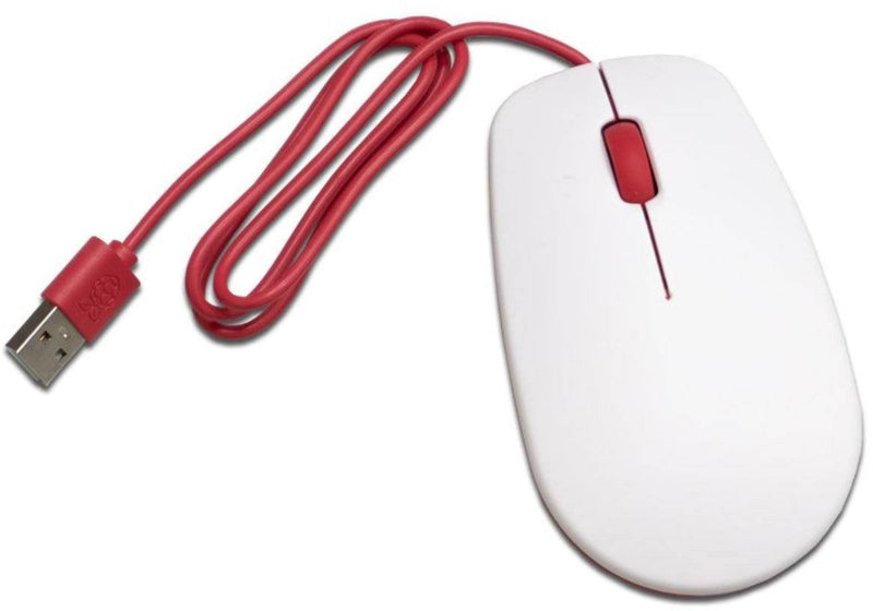 Raspberry Mouse Pi Oficial Fundación Raspberry Pi White/Red RB-MAUS01W