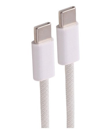 Shiverpeaks USB-C Cable Charging 2.0, 60W, White Textil, 1,5M — image 1