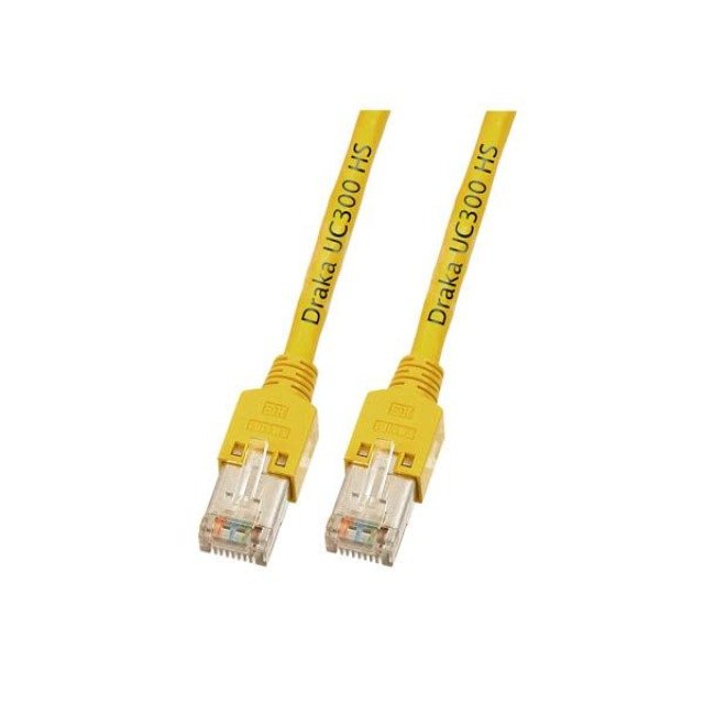 Efb RJ45 Network Cable CAT.5E Sf UTP Lszh Draka UC300 TM11 Yellow 0,5M