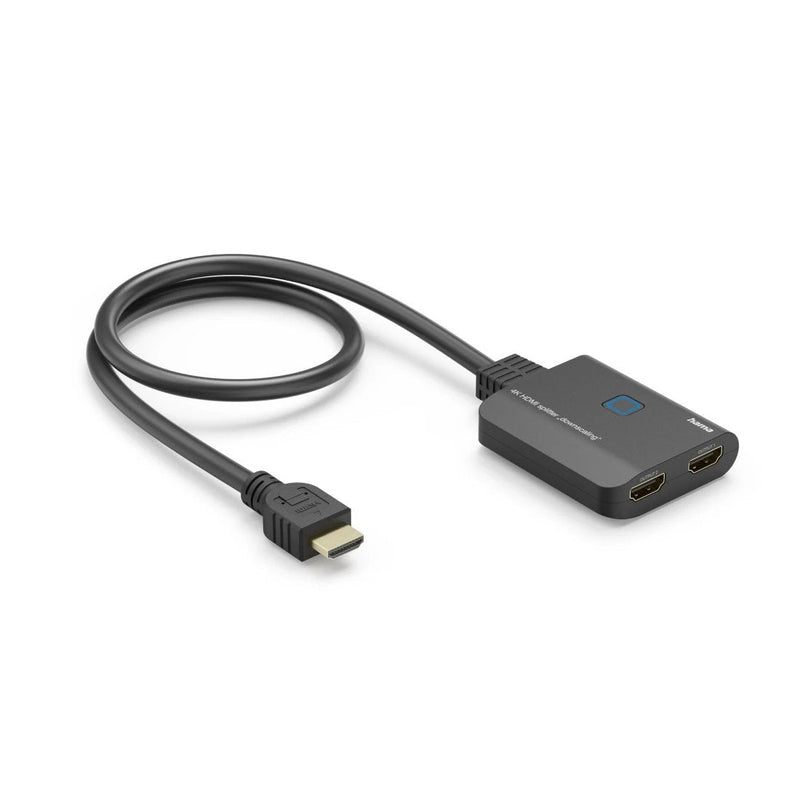 Hama Divisor HDMI 4K - 1 Input - 2 Salidas - Indicador LED - 6.55X1.6X5.55CM - Black
