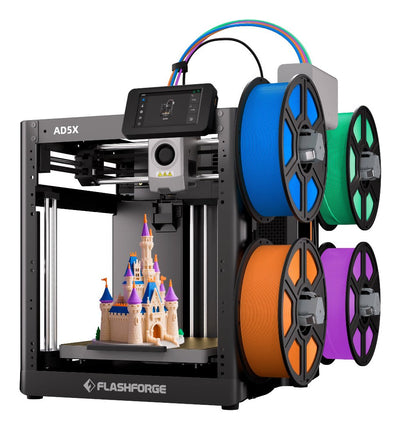Flashforge Adventurer 5X (AD5X) Ifs Integrado 4 Colours Fdm 600MM/S Nivelación Automática Wi-Fi Printer 3D — image 1