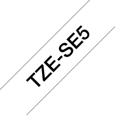 Brother TZE-SE5 Tape Printer Labels Black Sobre White Tz/Tze — image 1