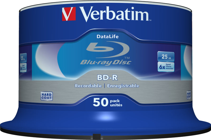 Verbatim Datalife 6X Bd-r 25GB 50 Pieces 43838