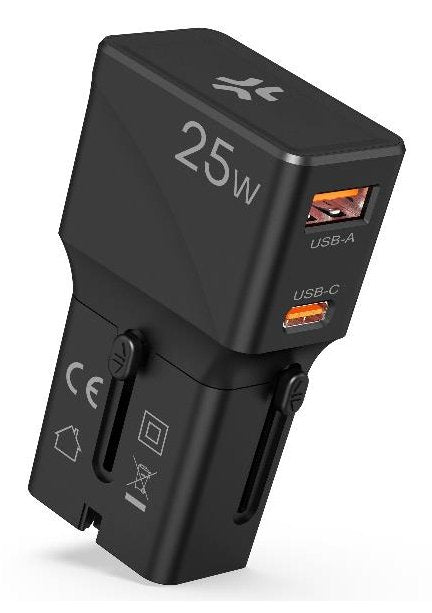 Celly Charger MULTIPLUGSL25W Dispositivo Mobile Phone Headphones Smartphone, Tableta Black Power Alterna Charg