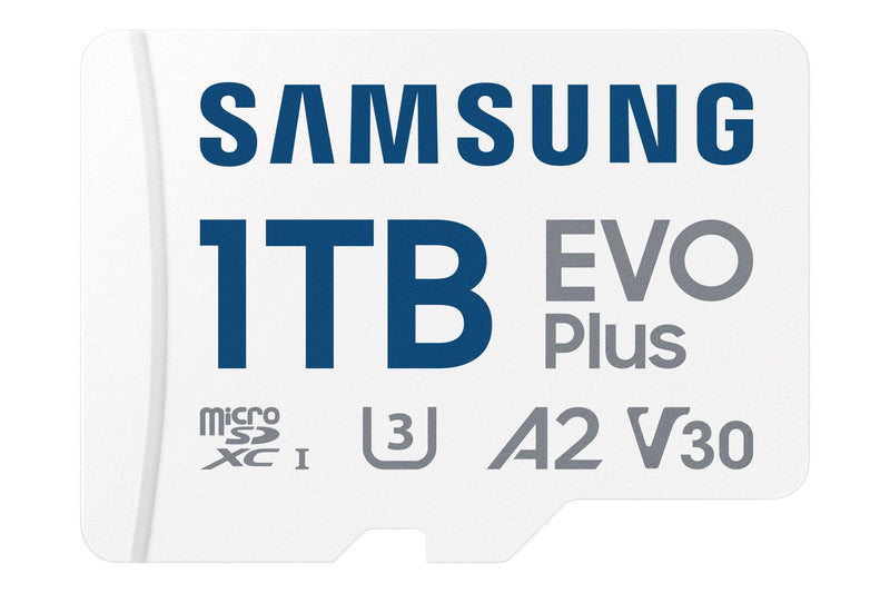 Samsung Evo Plus Microsdxc 1TB + SD Adapter Uhs-i U3 Full HD & 4K UHD Up To 160MB S Transfer Speed Memory Card