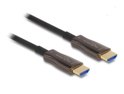 Delock 86031 HDMI Cable Óptico Activo 8K 60HZ Black 30 Metres With Armadura Metálica — image 1