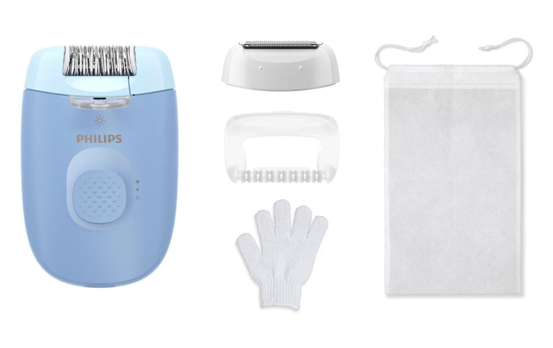 Philips Epilator BRE247 00 Serie 4000, With Cable Blue