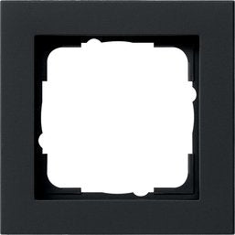 Gira 021109 Frame Embellecedor 1VÍAS E2 Black Matte