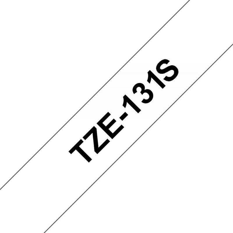 Brother TZE-131S Black Sobre Transparent Roll (1 2CM X 4M) 1 Cinta(s) Type Laminated Brother PT-D210 D600 H110