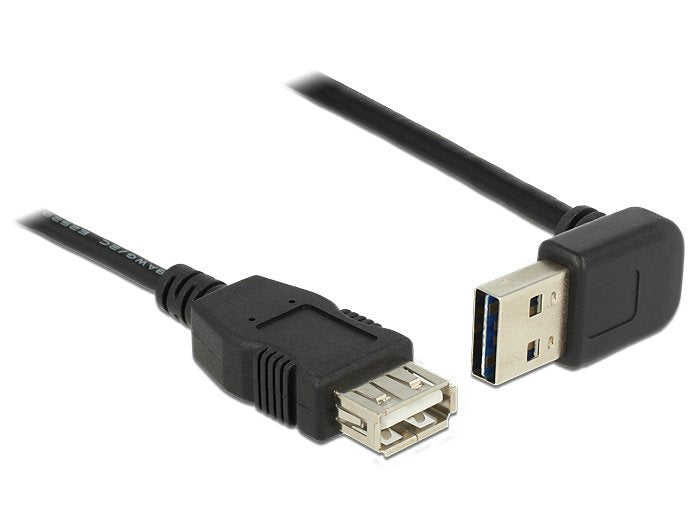 Delock Cable Extensión USB 2.0 Typ-a St. Gew. USB 2.0 Typ-a Female Black 1M