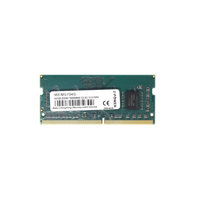 2-POWER Memory SODIMM DDR4 16GB 3200MHZ CL22 SODIMM MEM5704S