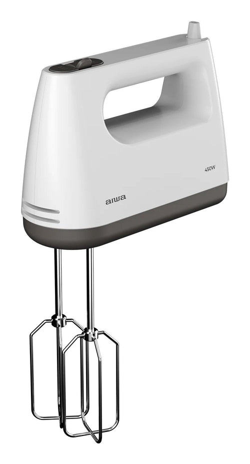 Aiwa Blender Reposteria Tesaberu AHX-600 450W 5 Velocidades Turbo 2 Varillas 2 Ganchos Steel — image 1