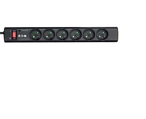 Eaton Power Strip PS6F Limitador Voltage 6 Salidas AC 220 - 250V Black — image 1