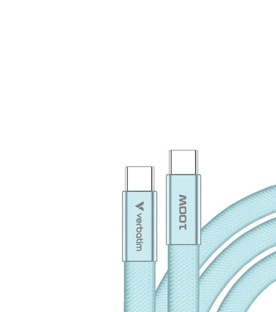 Verbatim Sync & Charge USB-C To USB-C 100W 120CM Blue — image 1