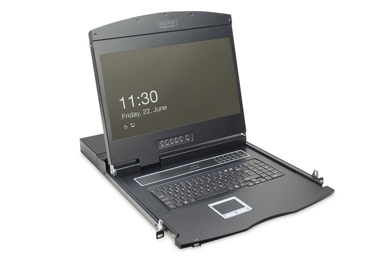 Digitus 19 LCD KVM Console 16-PORT CAT.5, Deutsche Keyboard