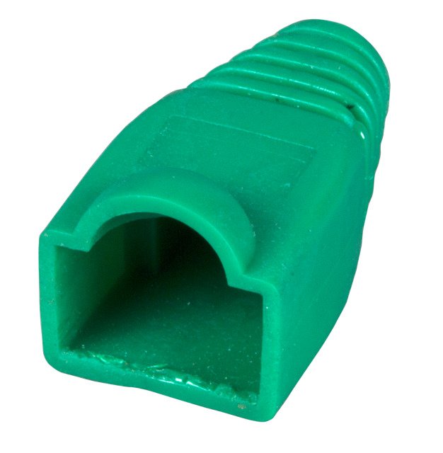 Manguito Antidoblez RJ45 Grn, With Protector Pestaña, Vpe 100