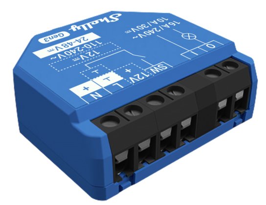 Shelly 1 GEN3 Blue - Relé Smart Wi-Fi