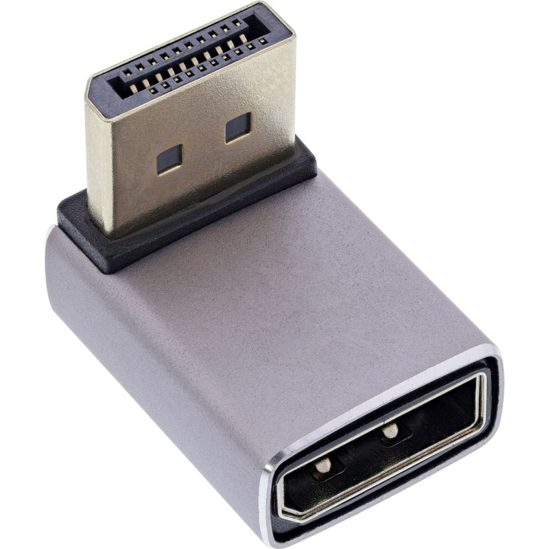 Inline® DisplayPort 1.4 Adapter, DisplayPort Male / Female, 90° Top, 8K UHD