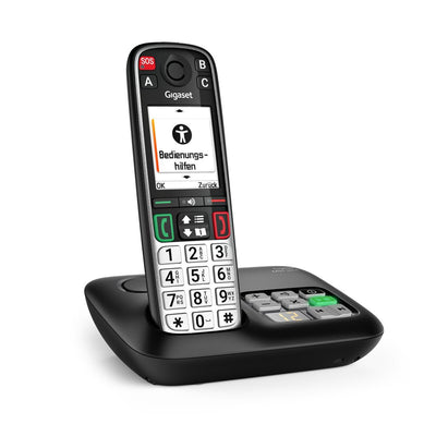 Gigaset Easy 500A Dect-ladebasis With 1X Handset (sos/Ls Life Style) + From - Black — image 1