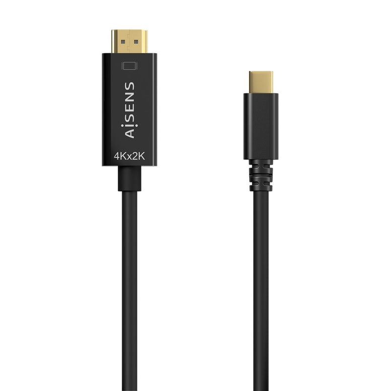 Aisens USB Cable -c a HDMI 4K@30HZ - USB-C/M-hdmi/M - 0.80M - Black